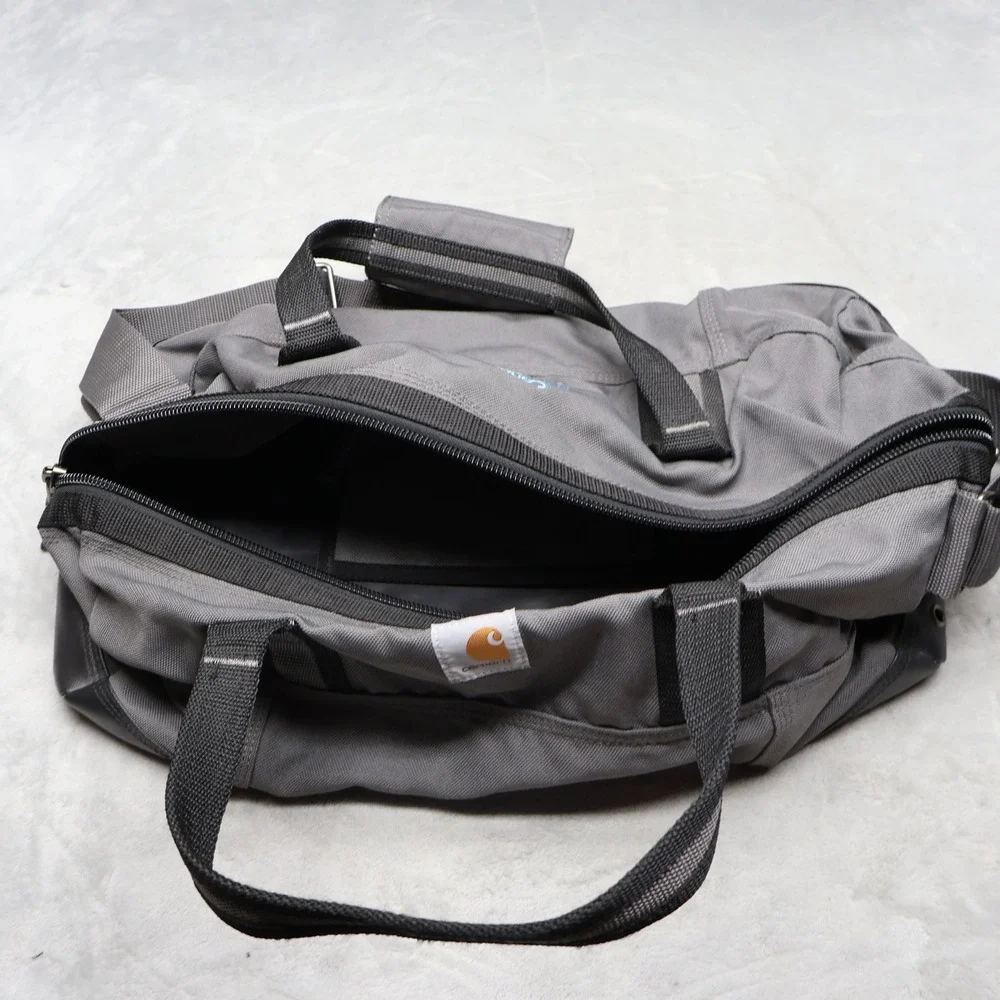 Carhartt Bag Unisex 35L Black Classic Duffel‎ Canvas Heavy Duty Work Travel LOGO